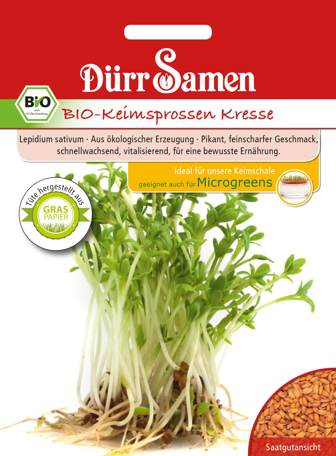 Bio-Keimsprossen-Kresse