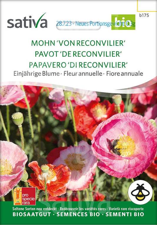 Mohn 'Von Reconvilier' - Einjährige Blume - ProSpecieRara